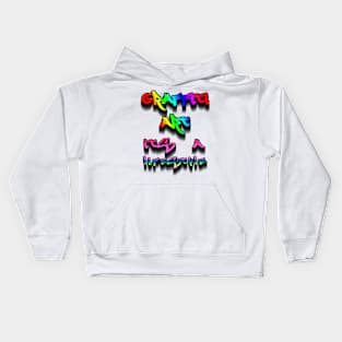 GRAFFITI ART ITS A LIFESTYLE Kids Hoodie